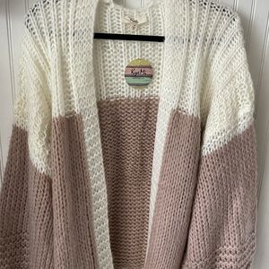 Oversized Open Cardigan Sweater